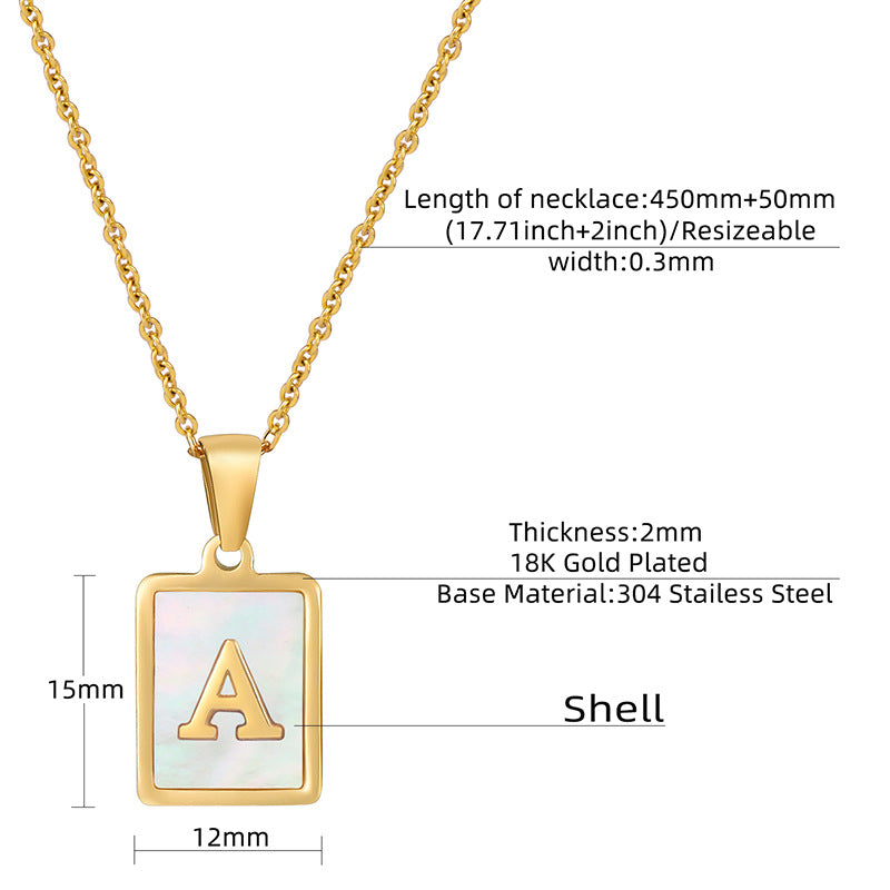 Initial Charm Necklace