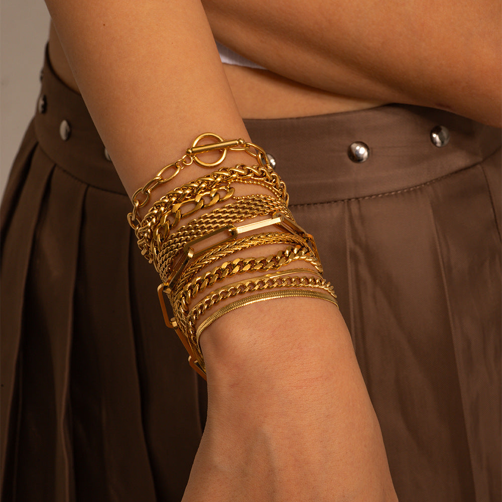 Luxe Layered Chain Bracelet