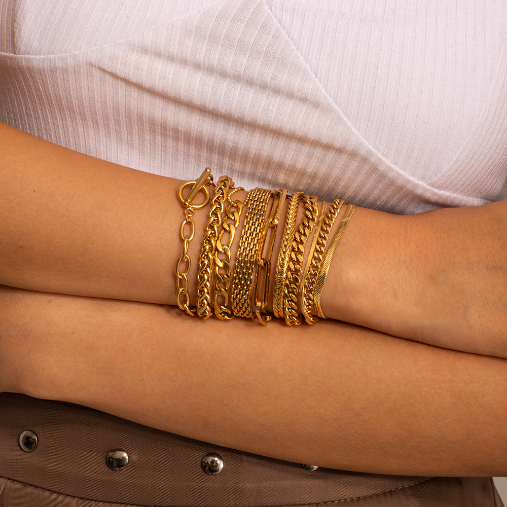 Luxe Layered Chain Bracelet