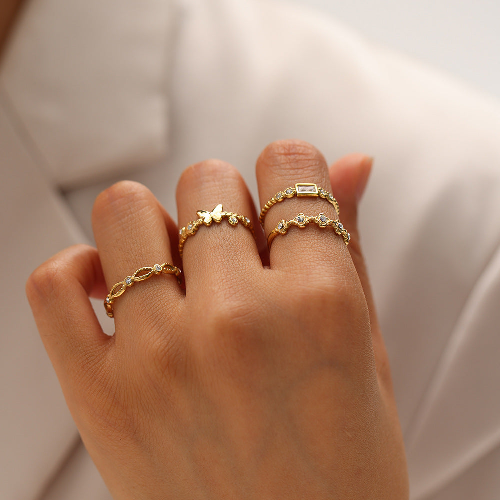 Golden Wings Ring